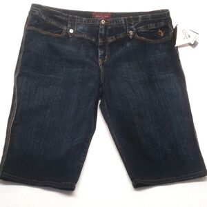 New Vintage Y2K Baby Phat Capri Plus Size Dark Denim Jean